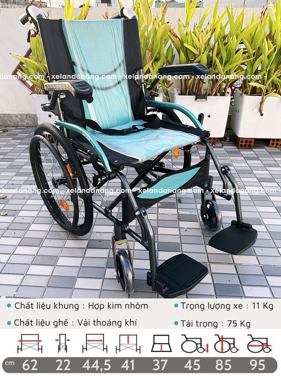 Xe lăn Lucass X63HK - Cửa hàng xe lăn 0935057074