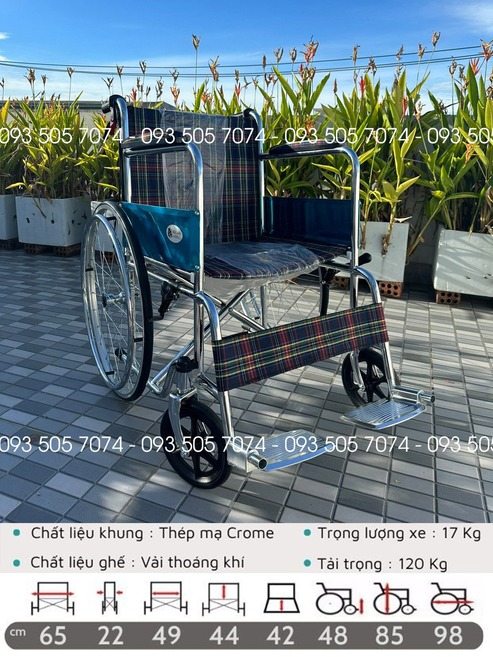 Cửa hàng Xe lăn Đà Nẵng - Lucass X79J