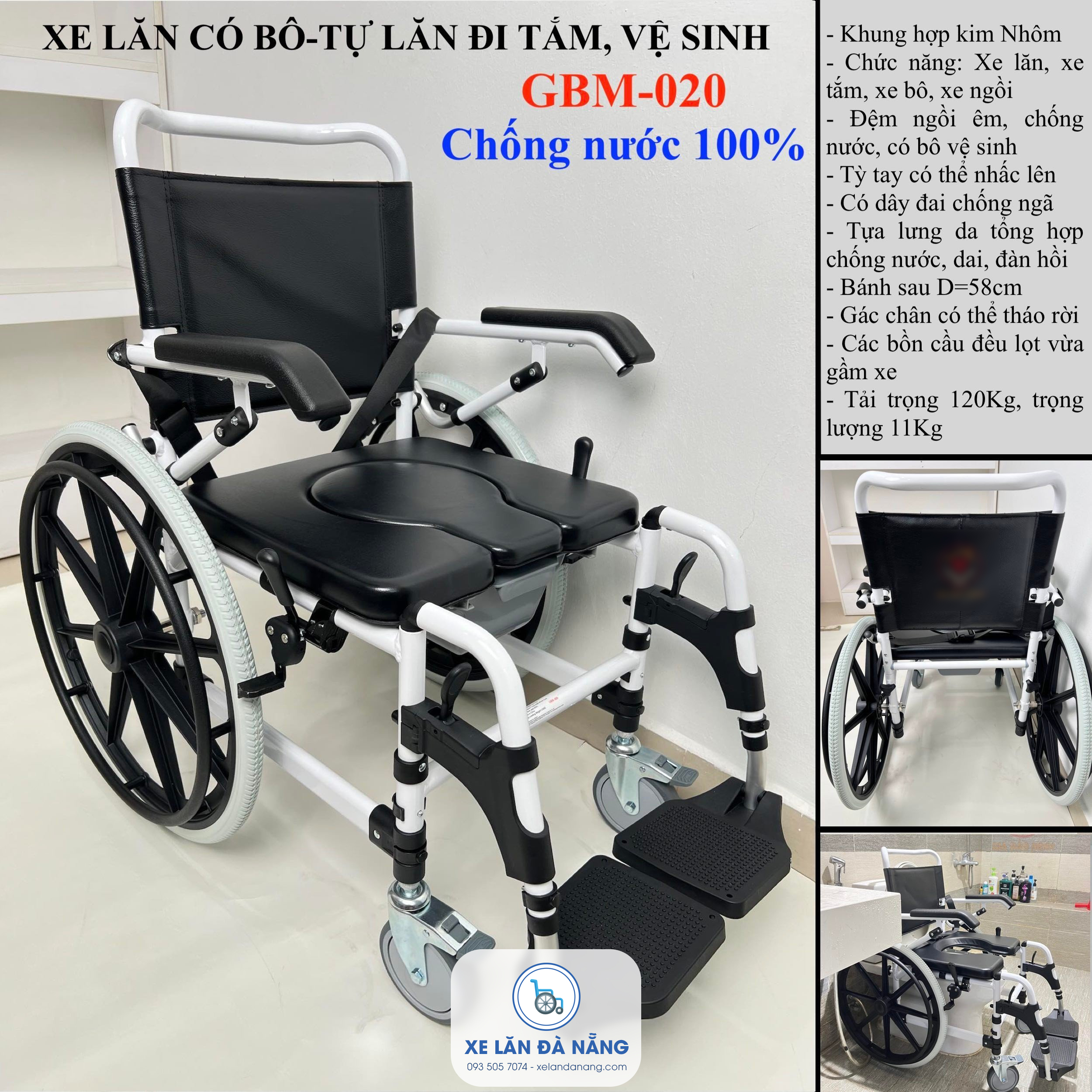 Xe lăn GBM 020 - XE LĂN ĐÀ NẴNG