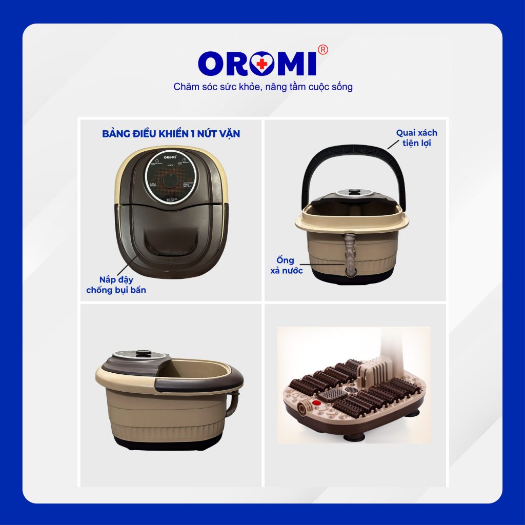 Bồn ngâm chân Oromi hồng ngoại 528D 