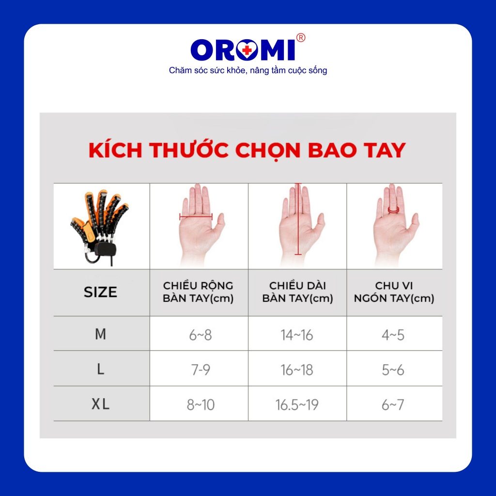 Găng tập tay phục hồi chức năng Oromi 965 
