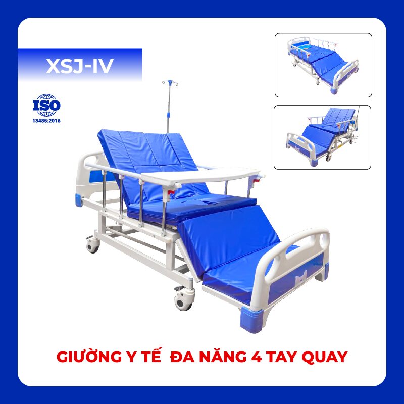 Giường y tế Oromi 4 tay quay XSJ-IV tại Đà Nẵng