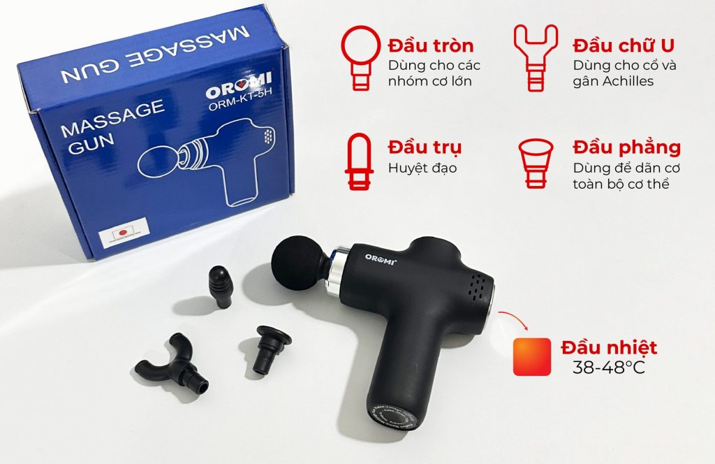 Súng massage nhiệt cầm tay Oromi KT-5H
