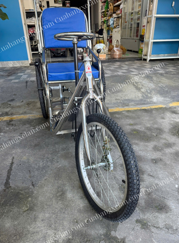 Xe lăn lắc inox có mui SS10