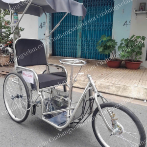 Xe lăn lắc inox có mui SS11