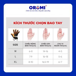 Găng tập tay phục hồi chức năng Oromi 965